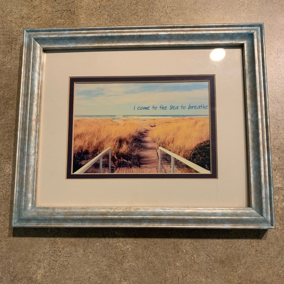 "I Come to the Sea to Breathe" Framed Artwork - Picture 2 of 7
